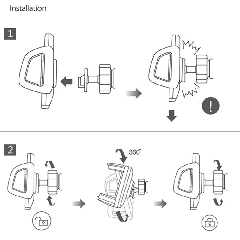Support de téléphone portable à guidon réglable rotatif, pour moto, vélo, poussette Support de téléphone portable à guidon réglable rotatif, pour moto, vélo, poussette